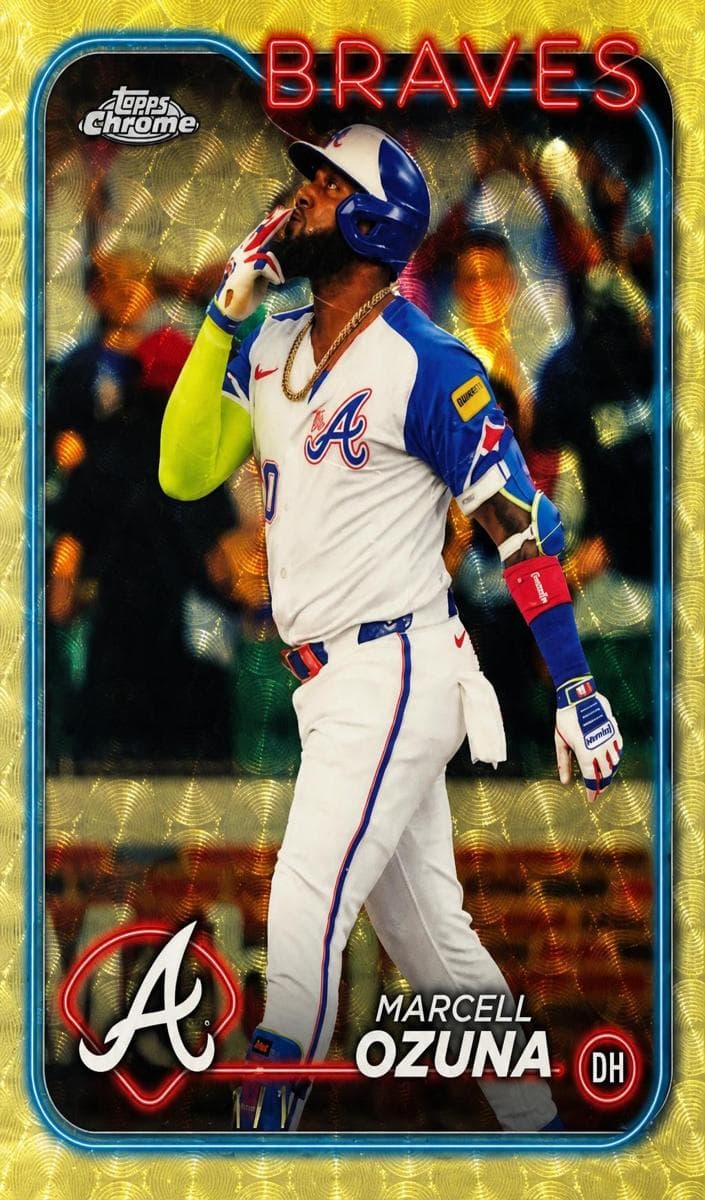 Marcell Ozuna 2024 topps Topps Chrome Update