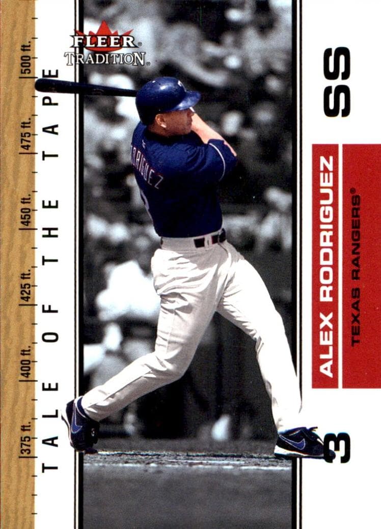Alex Rodriguez 2002 fleer Fleer Tradition Update