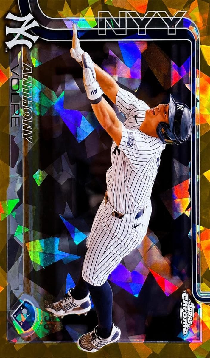 Anthony Volpe 2025 topps Topps Chrome Sapphire