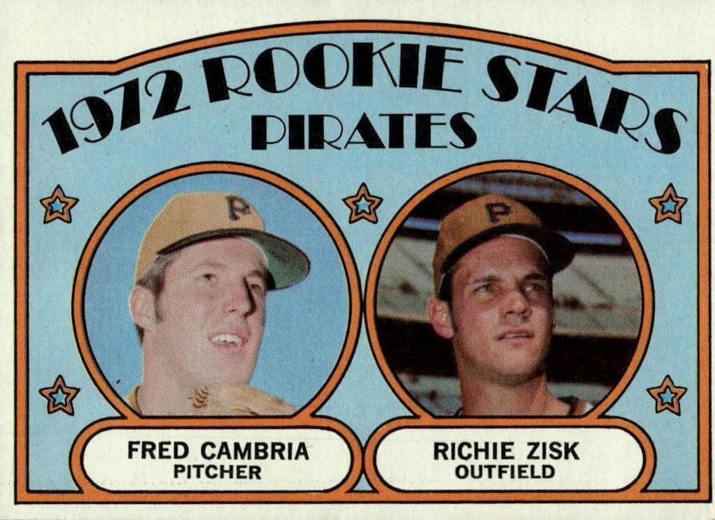 Pirates 1972 Rookie Stars (Fred Cambria / Richie Zisk) #392