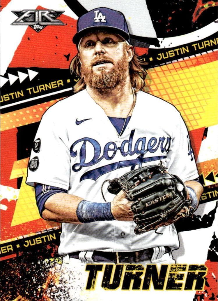 Justin Turner 2022 topps Topps Fire