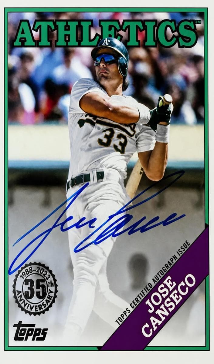Jose Canseco 2023 topps Topps