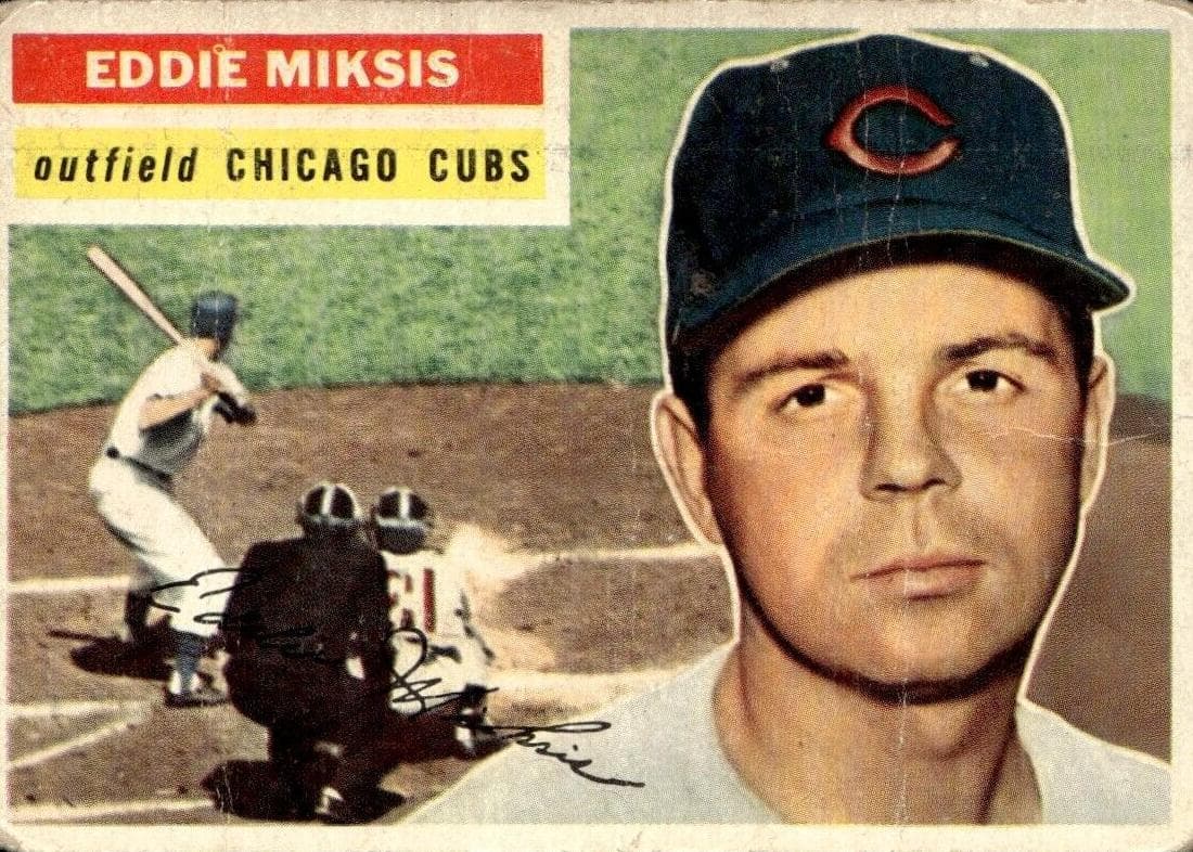 Eddie Miksis 1956 topps Topps