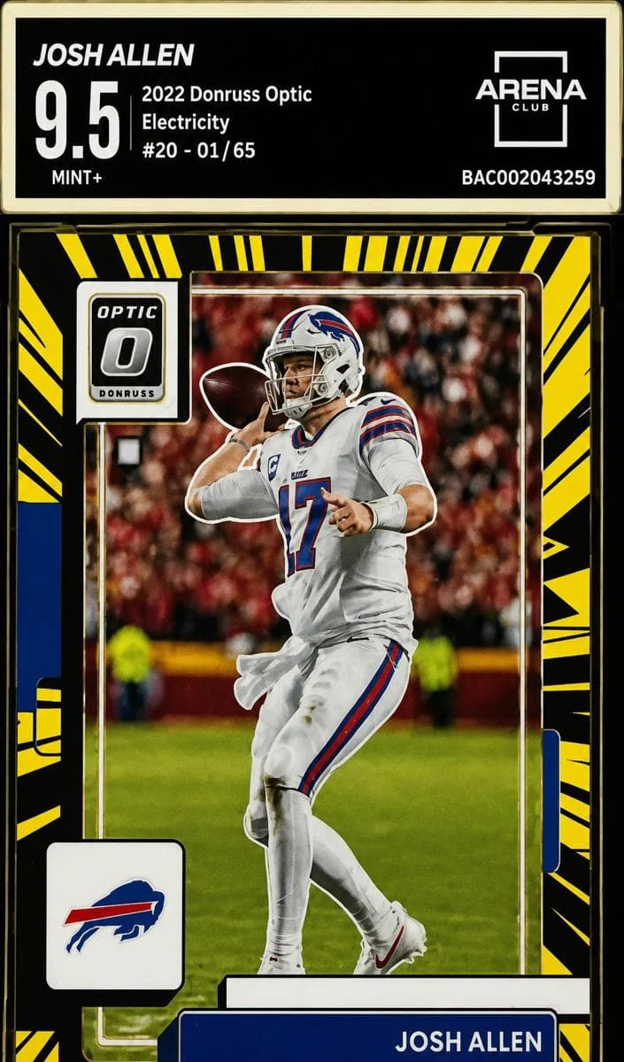 Josh Allen 2022 panini Donruss Optic