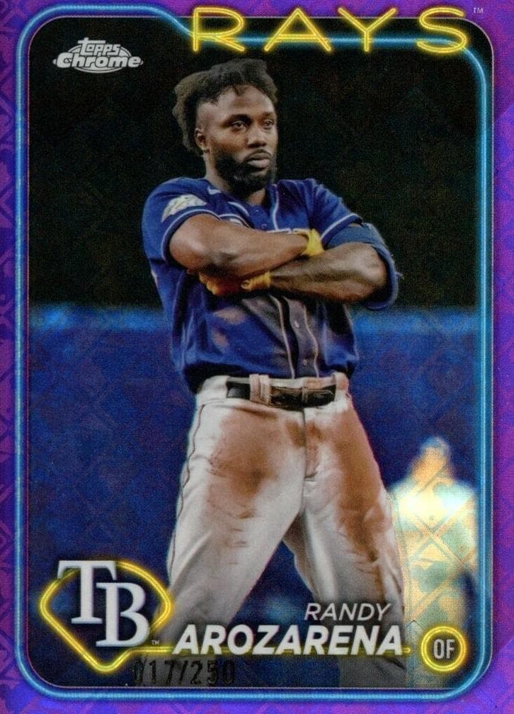 Randy Arozarena 2024 topps Topps Chrome Logofractor Edition