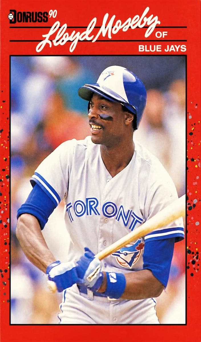 Lloyd Moseby 1990 panini Donruss