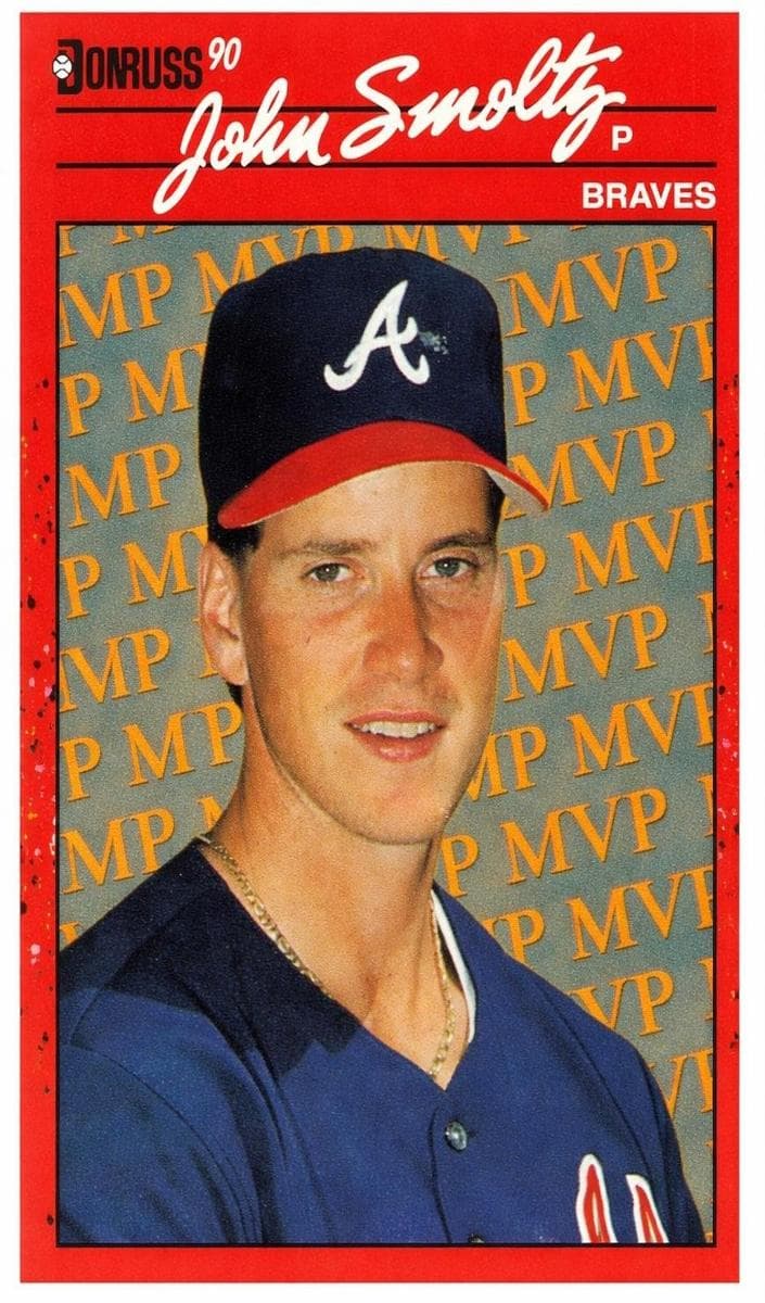 John Smoltz 1990 panini Donruss