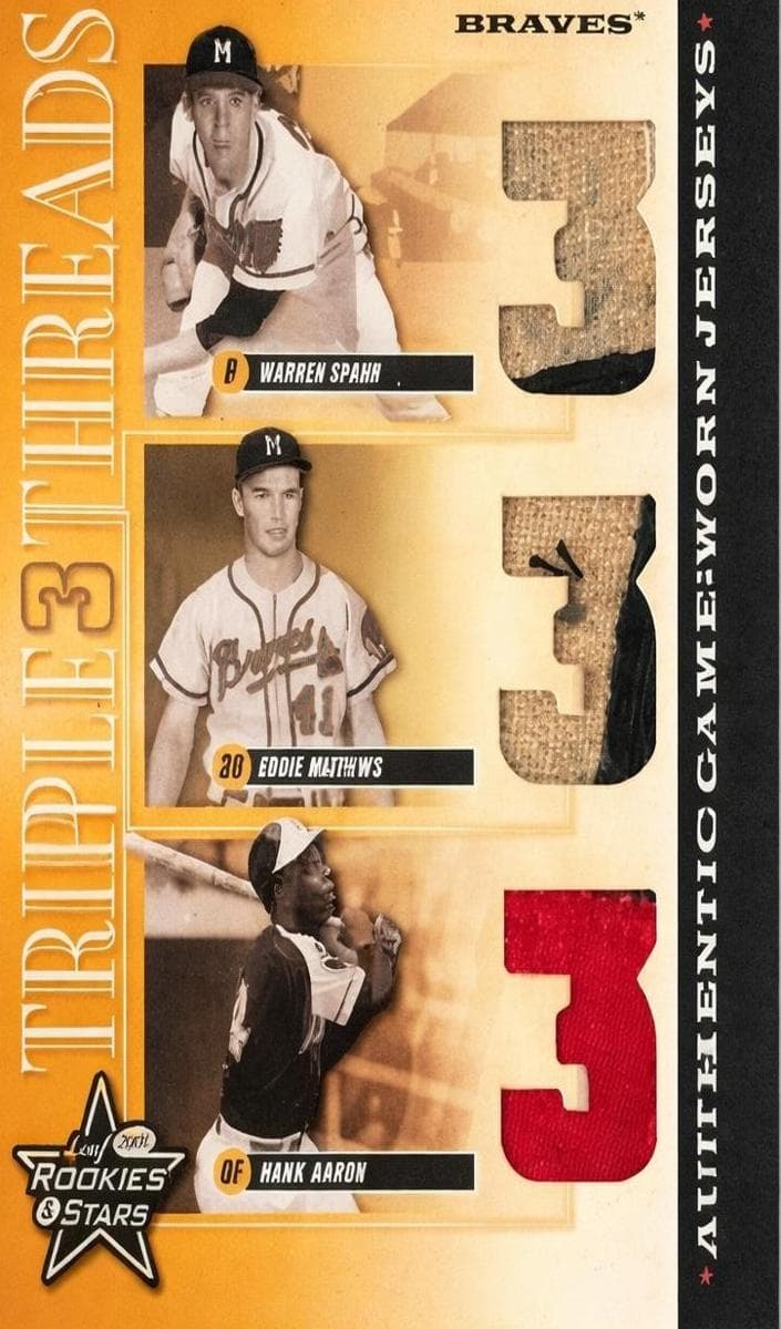 Warren Spahn / Hank Aaron / Eddie Mathews #TT-5