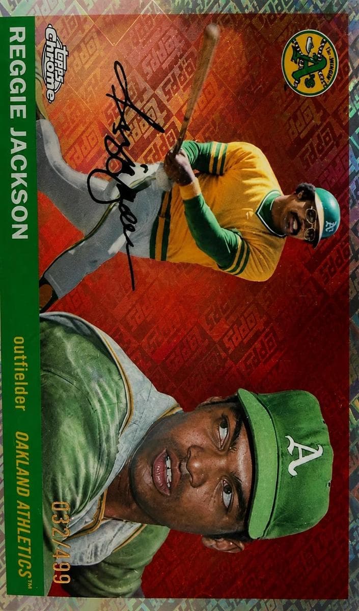 Reggie Jackson trading card