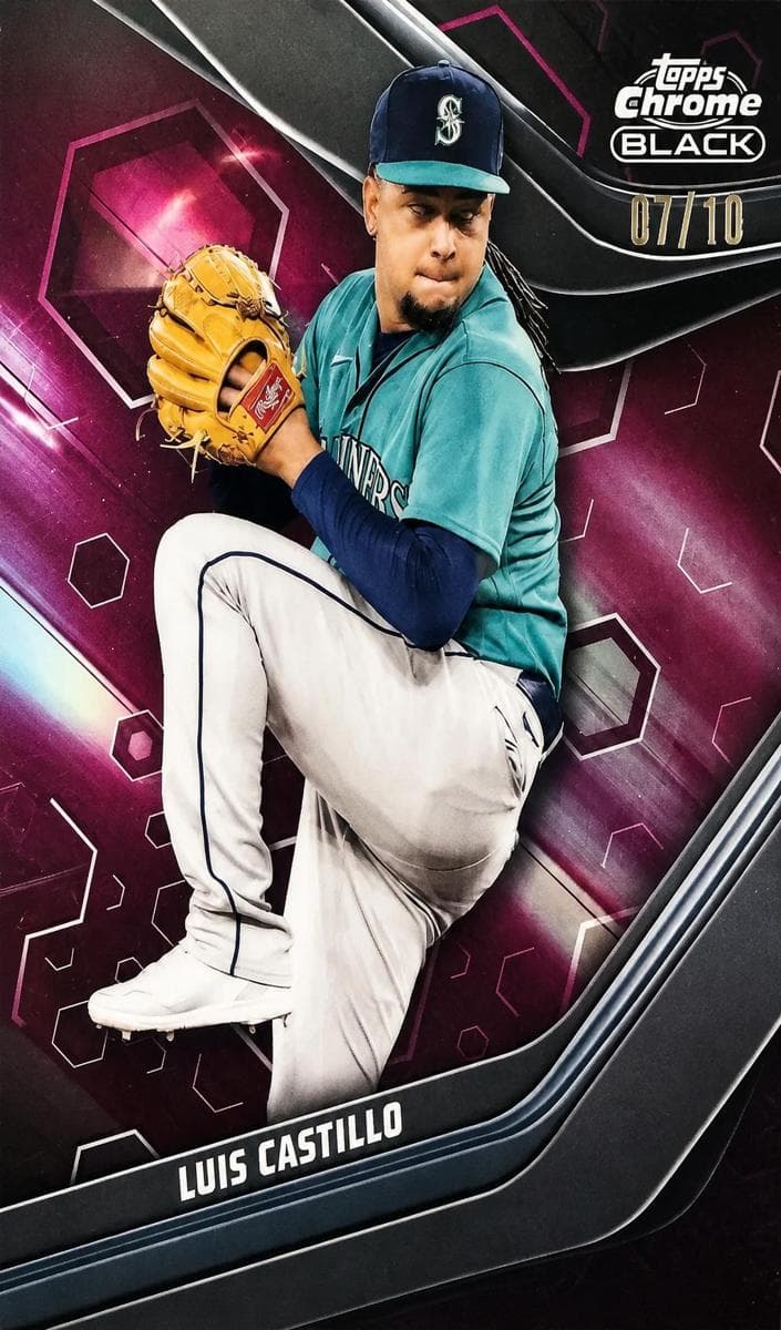 Luis Castillo 2023 topps Topps Chrome Black