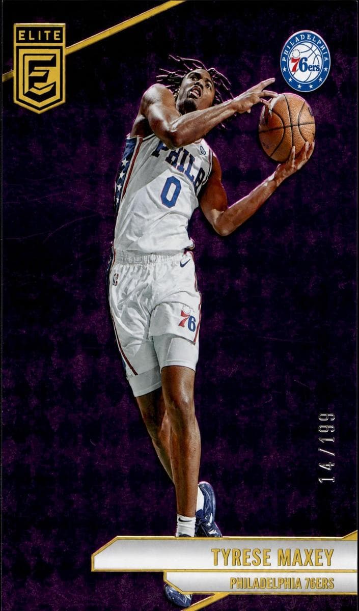 Tyrese Maxey 2023 panini Donruss Elite