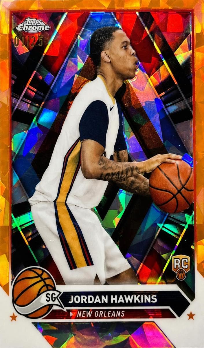 Jordan Hawkins 2023 topps Topps Chrome Sapphire Edition
