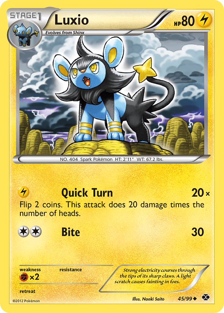 Luxio 2012 Pokemon
