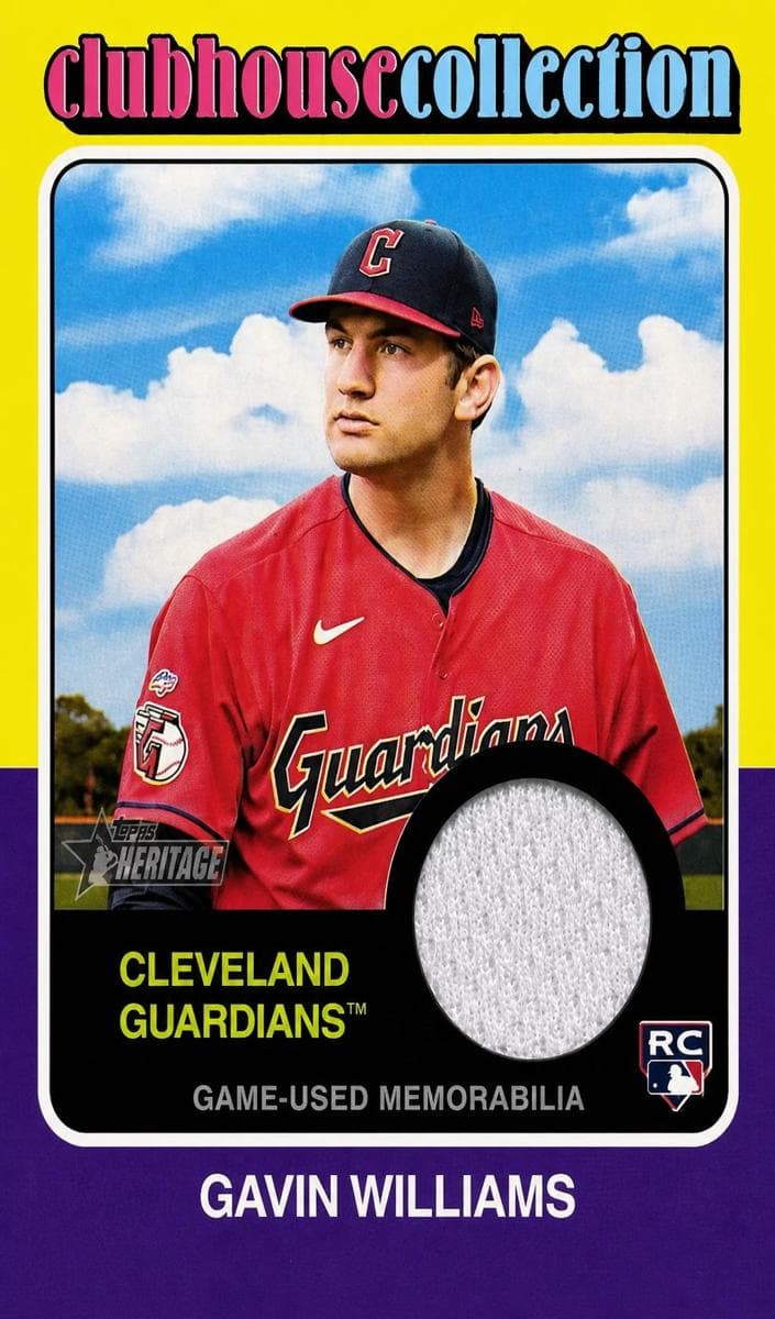Gavin Williams 2024 topps Topps Heritage