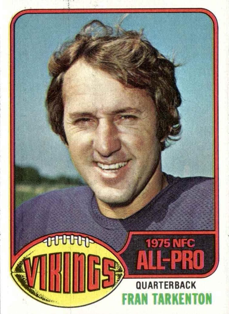 Fran Tarkenton 1976 topps Topps
