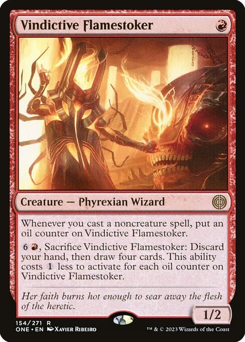 Vindictive Flamestoker 2023 Magic: The Gathering Phyrexia: All Will Be One