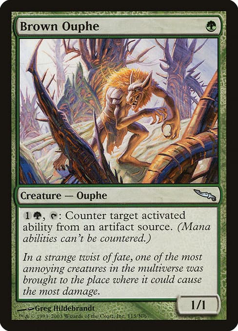 Brown Ouphe 2003 Magic: The Gathering Mirrodin