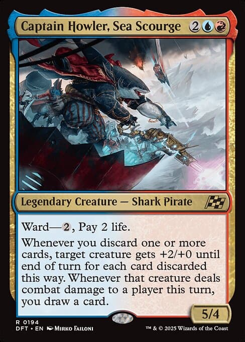 Captain Howler, Sea Scourge 2025 Magic: The Gathering Aetherdrift Art Series