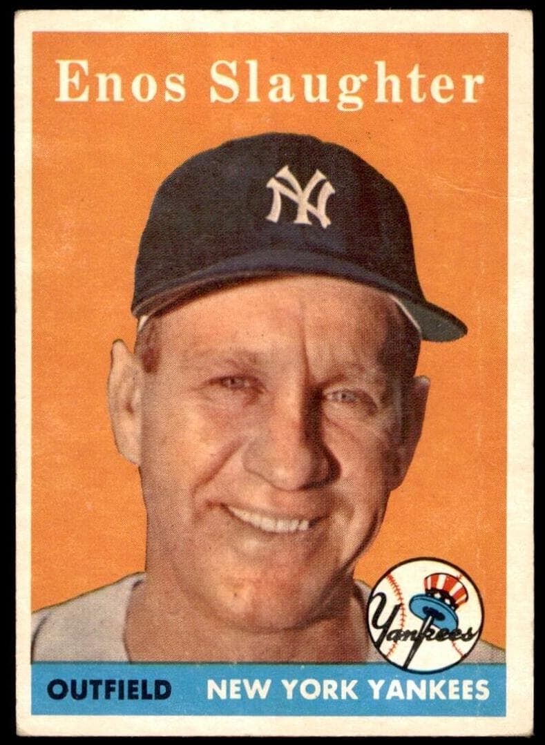 Enos Slaughter 1958 topps Topps