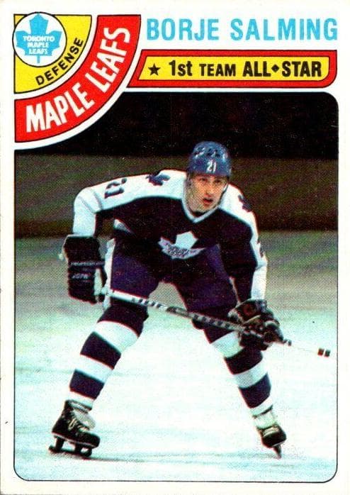 Borje Salming 1978 topps Topps