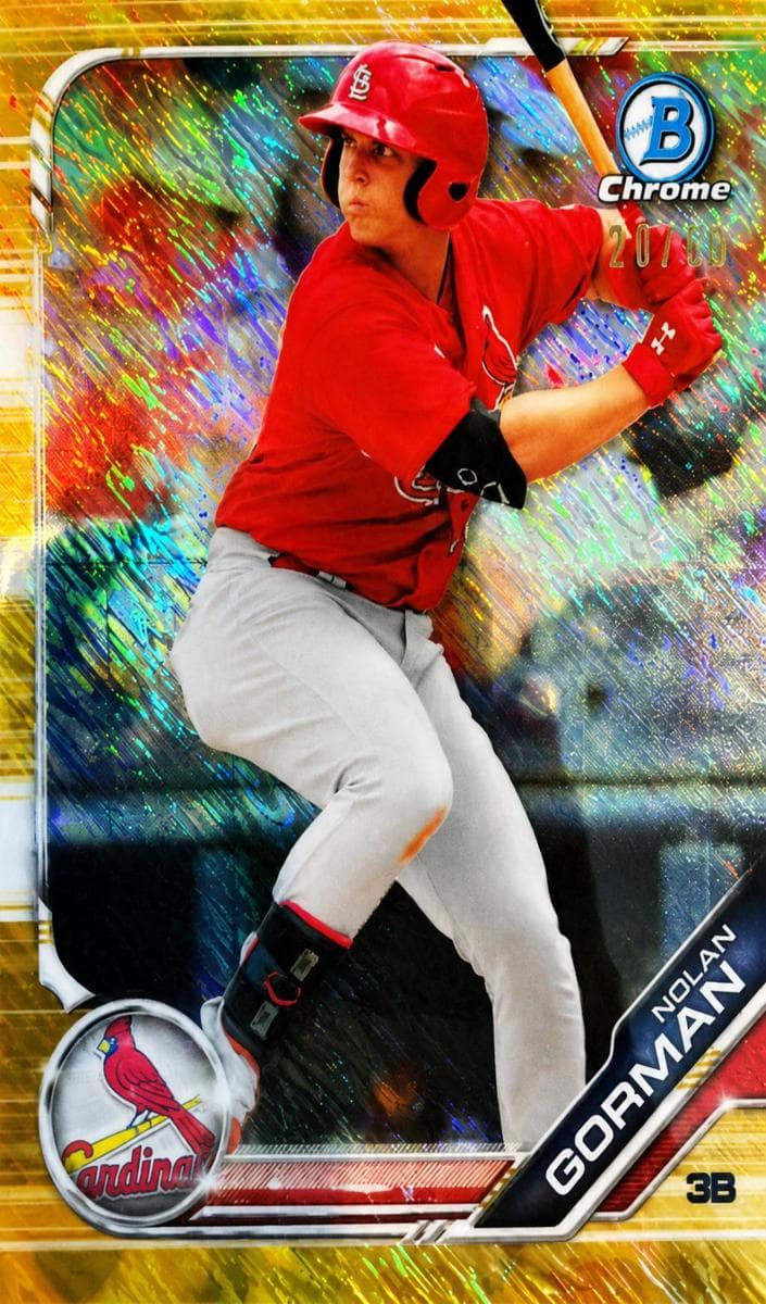 Nolan Gorman 2019 bowman Bowman Chrome