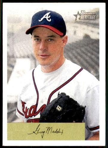 Greg Maddux 2002 bowman Bowman Heritage