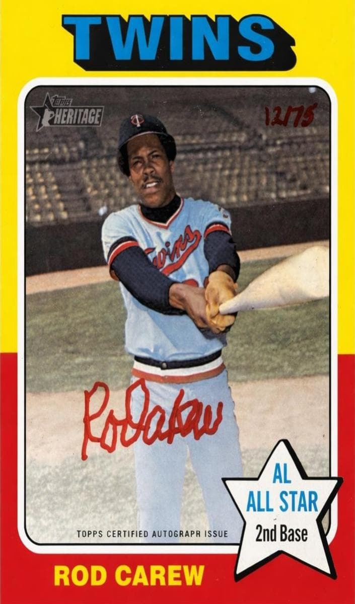Rod Carew 2024 topps Topps Heritage