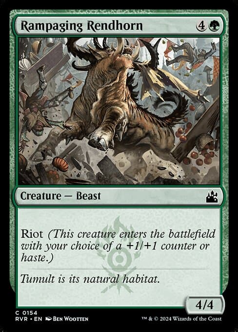 Rampaging Rendhorn 2024 Magic: The Gathering Ravnica Remastered