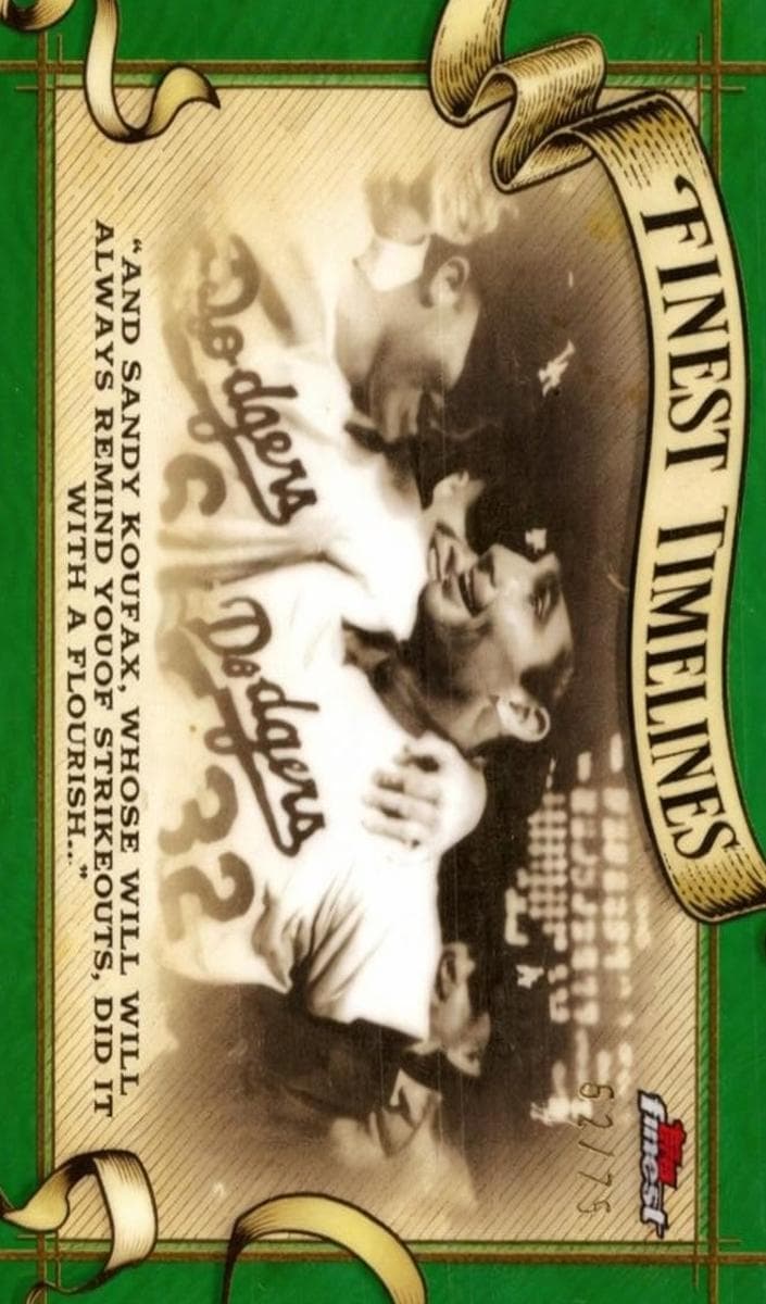 Sandy Koufax 2024 unknown Finest