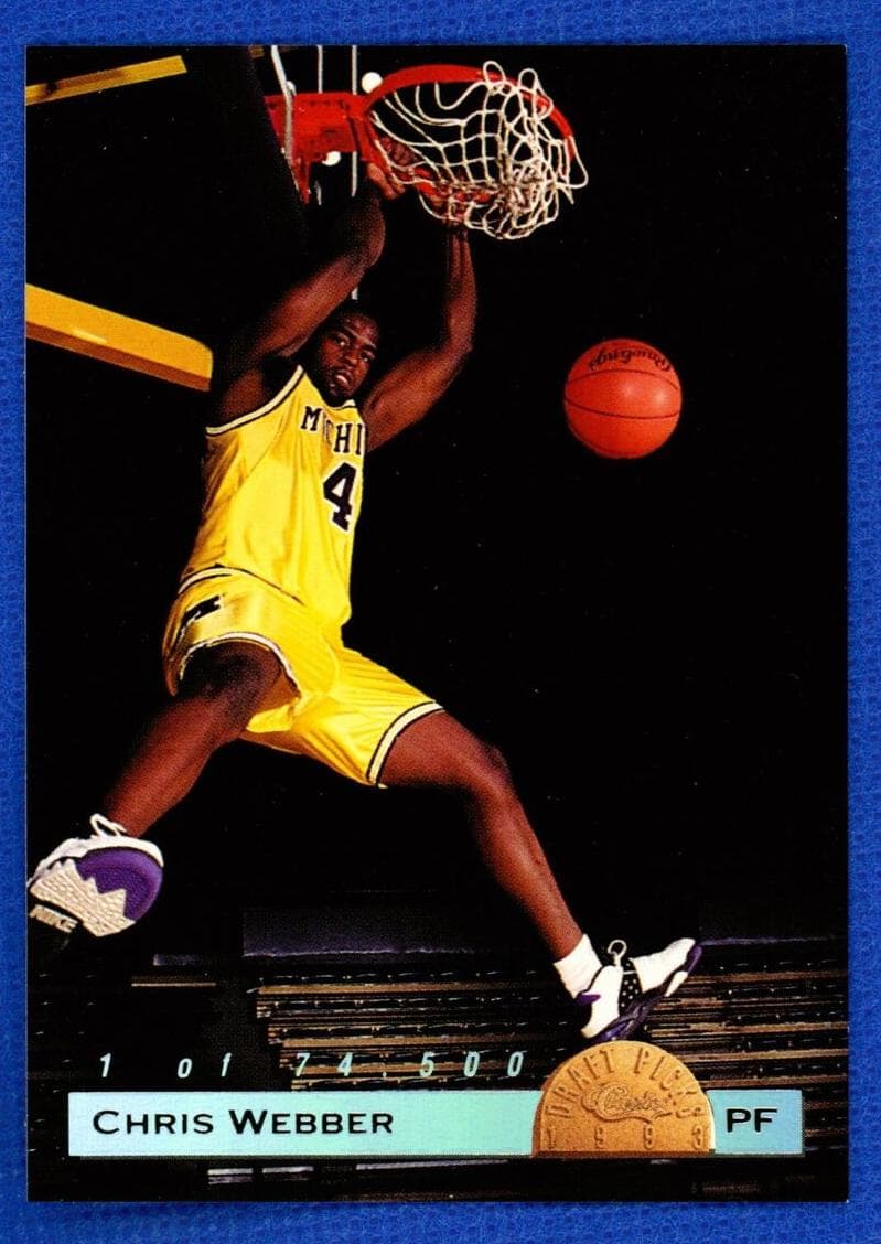 Chris Webber 1993 panini Hoops