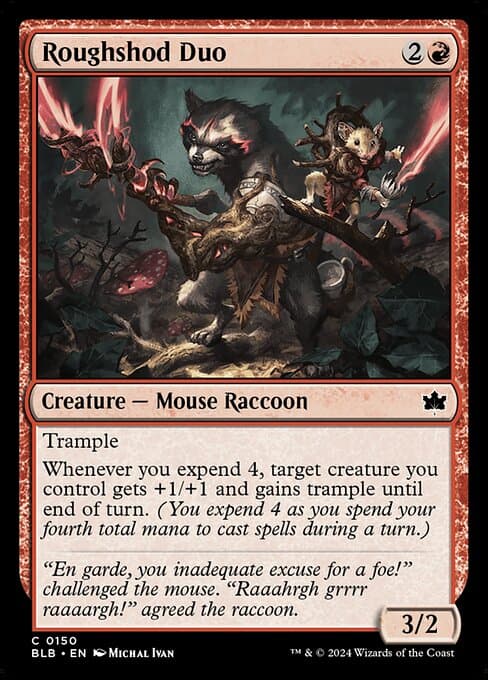 Roughshod Duo 2024 Magic: The Gathering Bloomburrow