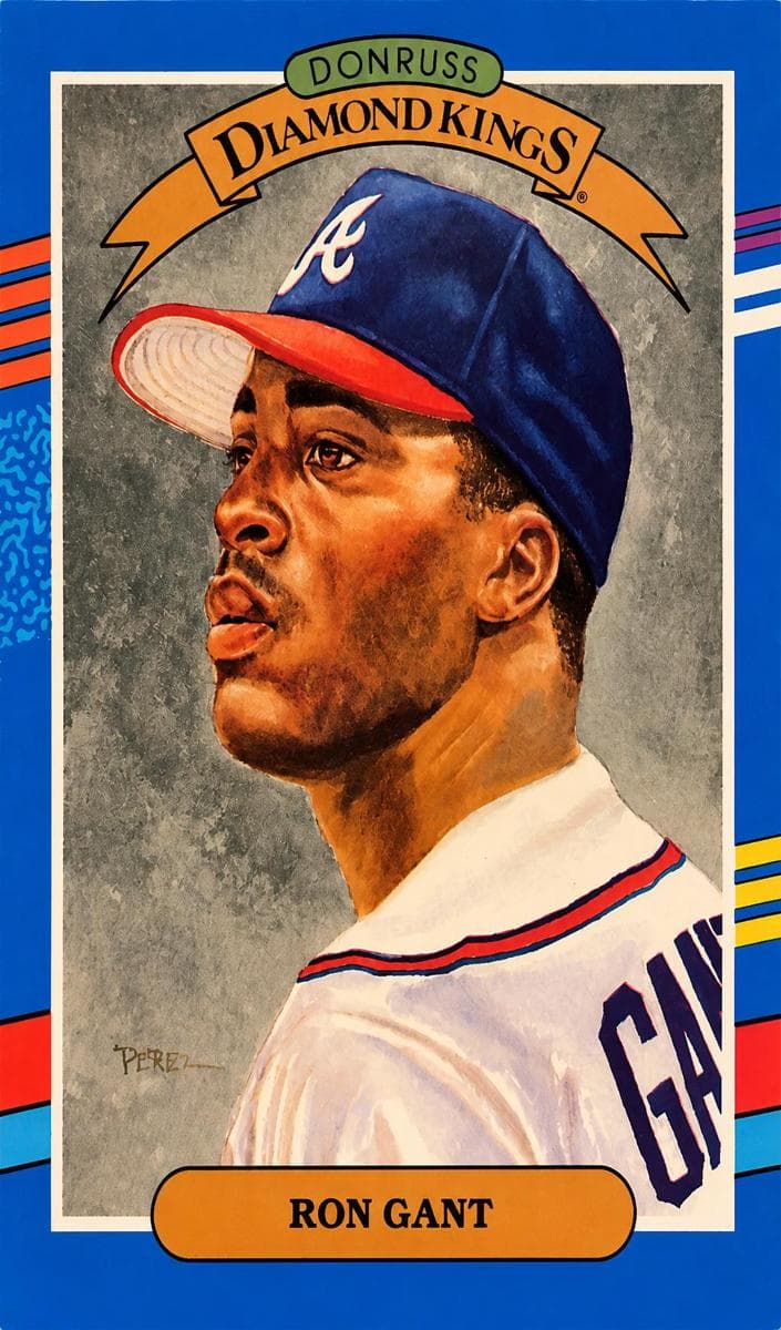 Ron Gant 1991 panini Donruss