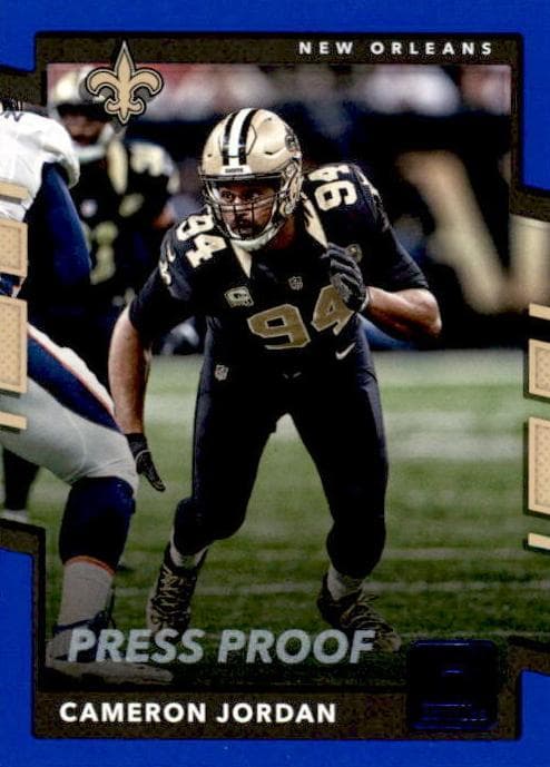 Cameron Jordan 2017 panini Panini Plates & Patches