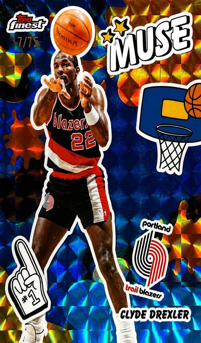 Clyde Drexler 2025 topps Topps Finest