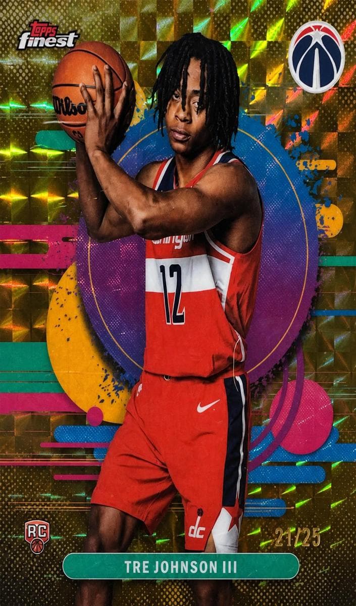 Tre Johnson III 2025 topps Topps Finest