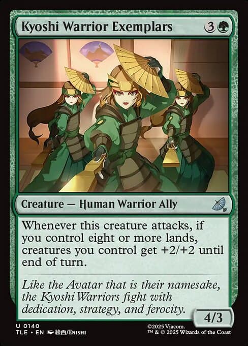 Kyoshi Warrior Exemplars 2025 Magic: The Gathering Avatar: The Last Airbender Eternal