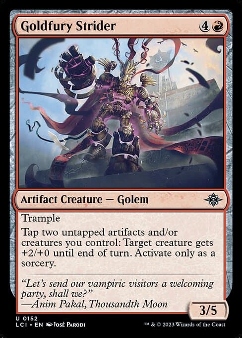 Goldfury Strider 2023 Magic: The Gathering Lost Caverns of Ixalan
