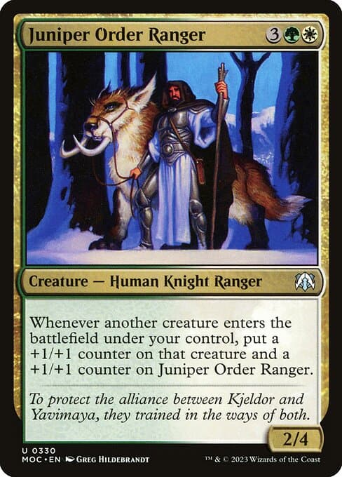 Juniper Order Ranger 2021 Magic: The Gathering Midnight Hunt Commander