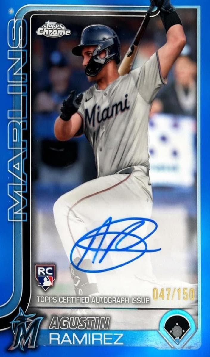 Agustin Ramirez 2025 topps Topps Chrome Update