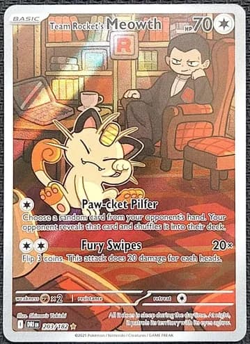 Team Rocket's Meowth #203