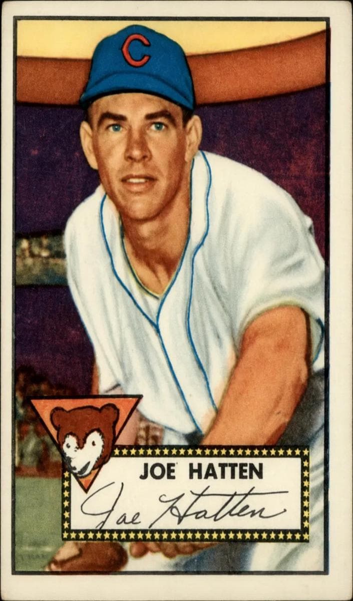 Joe Hatten 1952 topps Topps