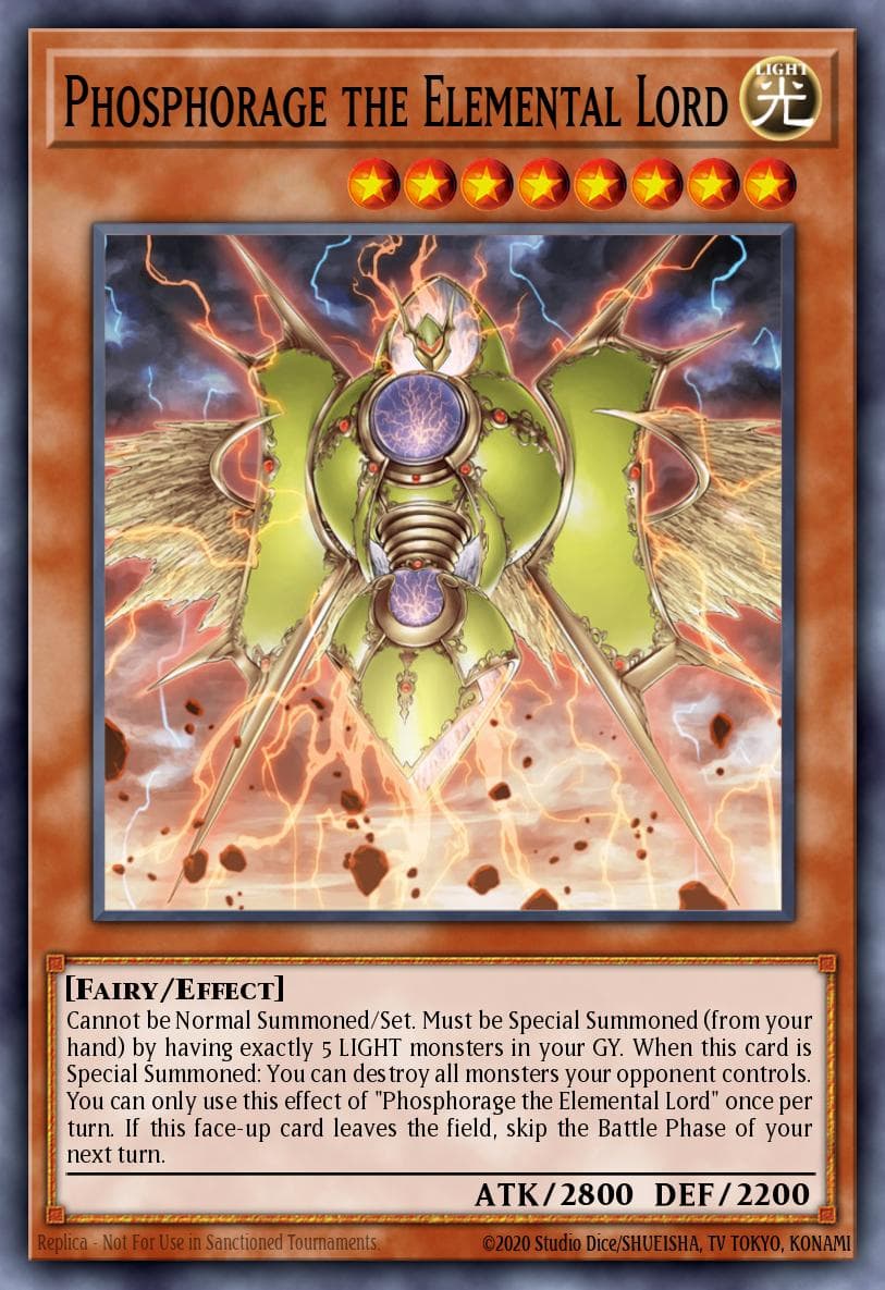 Phosphorage the Elemental Lord 2018 Yu-Gi-Oh! Flames of Destruction