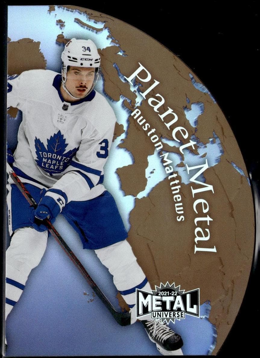 Auston Matthews 2021 fleer SkyBox Metal Universe