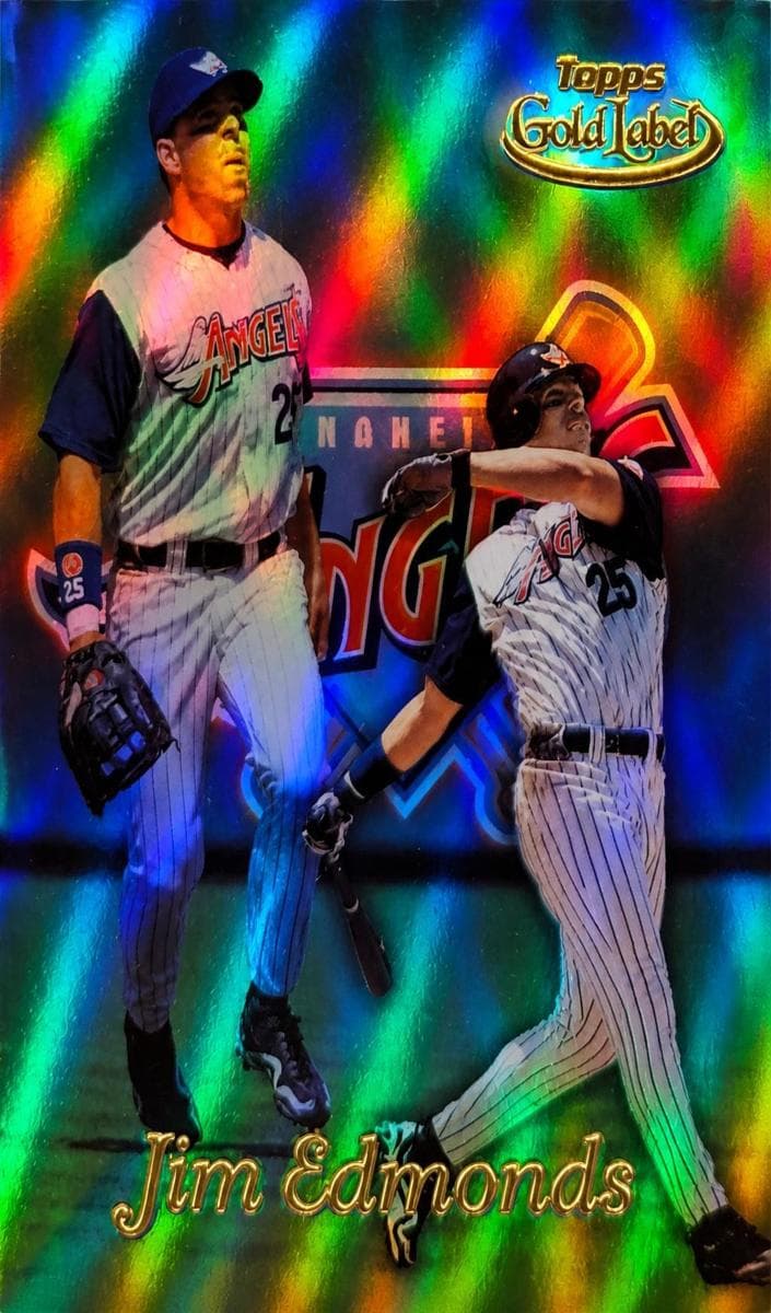 Jim Edmonds 1999 topps Topps Gold Label