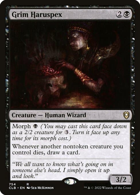 Grim Haruspex 2019 Magic: The Gathering Commander 2019