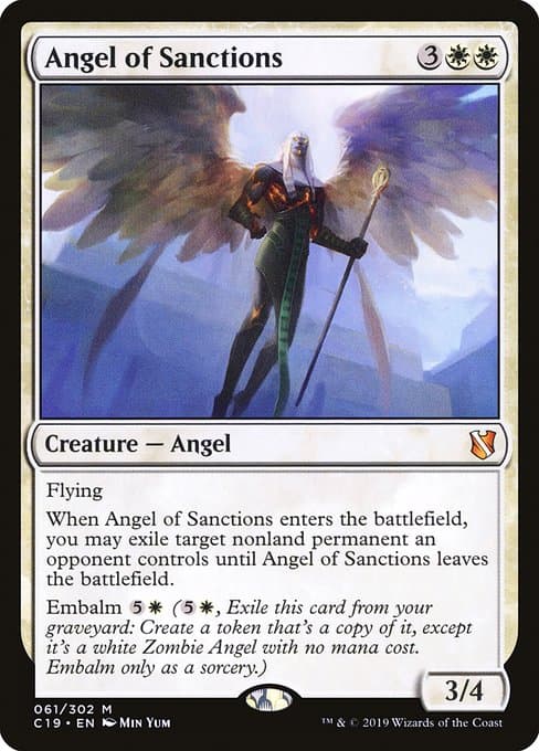 Angel of Sanctions 2025 Magic: The Gathering Aetherdrift Commander