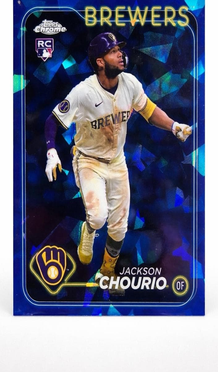 Jackson Chourio 2024 topps Topps Chrome Update Sapphire Edition