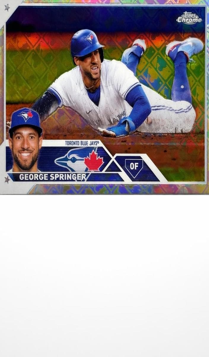 George Springer 2023 topps Topps Chrome Logofractor Edition