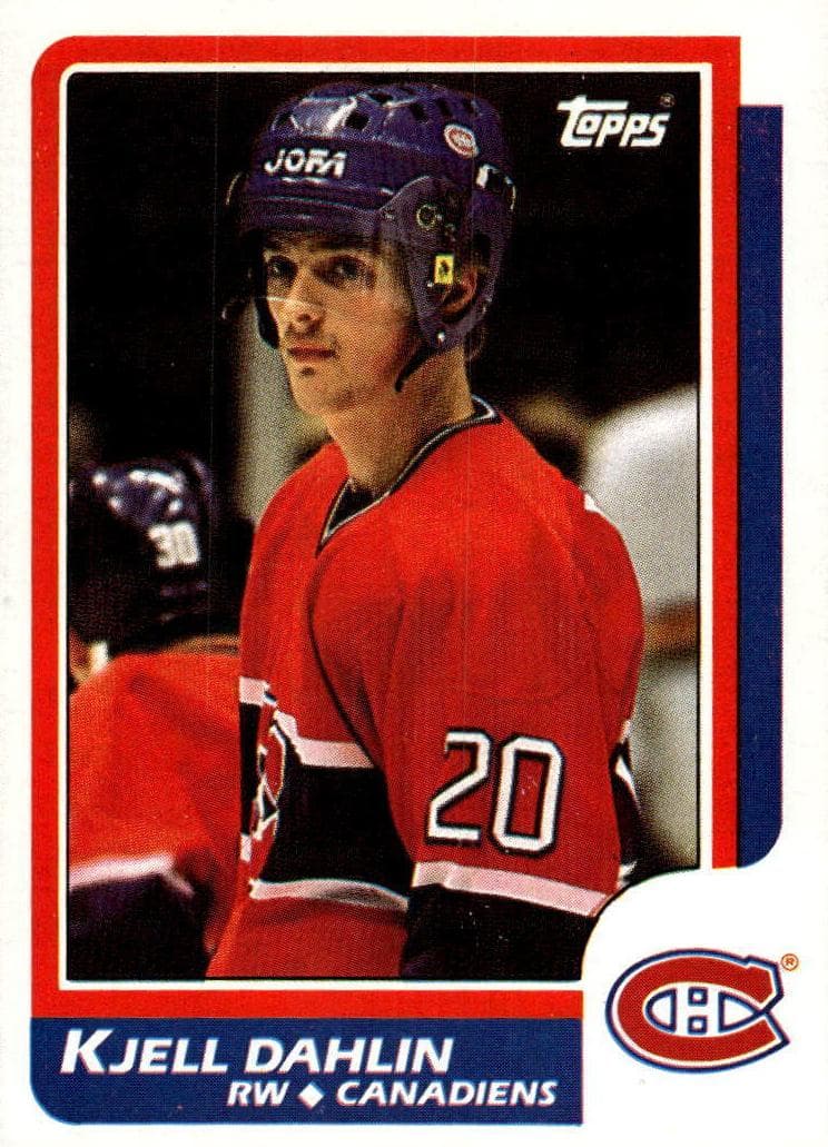 Kjell Dahlin trading card