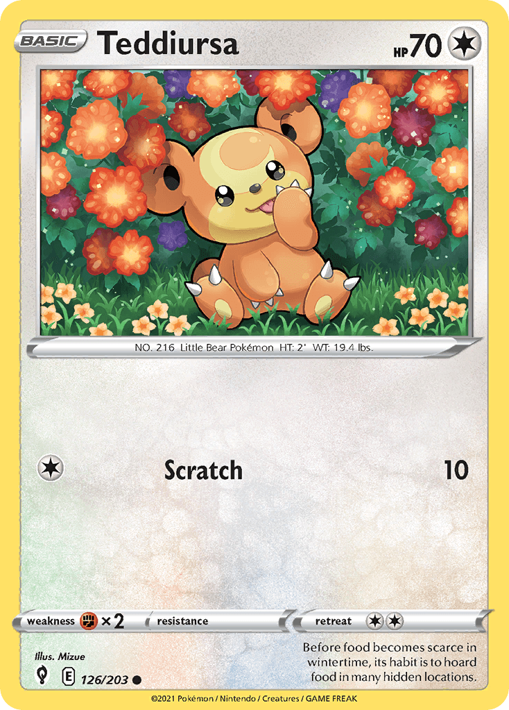 Teddiursa 2021 Pokemon